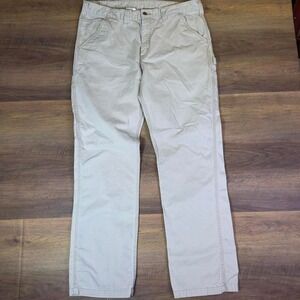Carhartt Relaxed Fit Carpenter Pants 38x34 Khaki Workwear